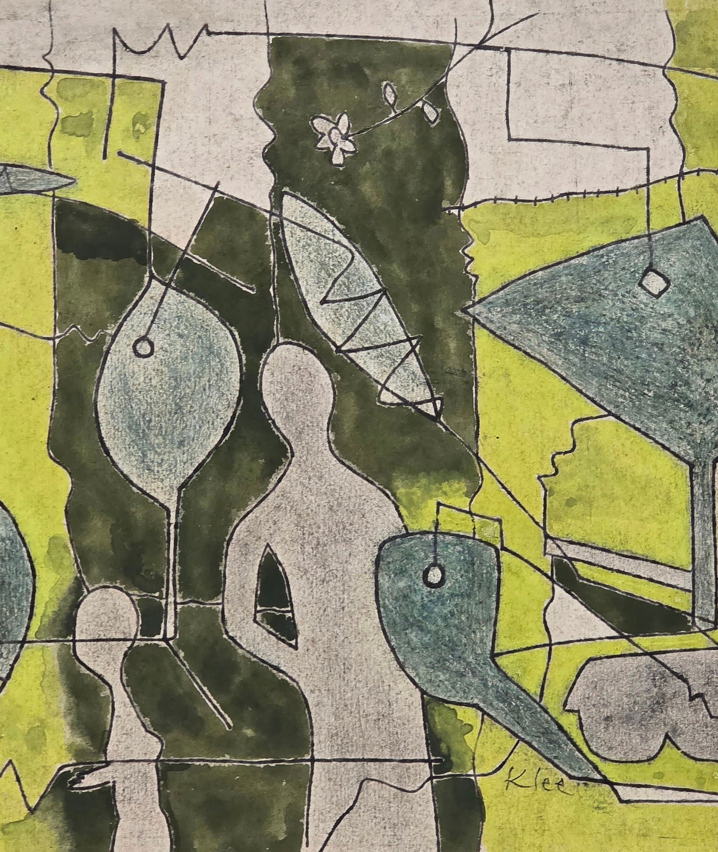 Paul Klee was a Swiss-born German artist. His highly individual style was influenced by movements in - MJ Auction Gallery - Painting