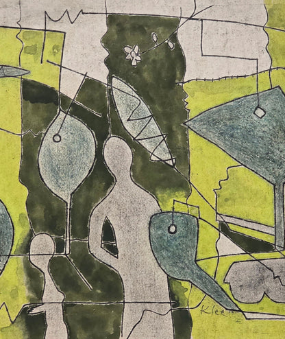 Paul Klee was a Swiss-born German artist. His highly individual style was influenced by movements in - MJ Auction Gallery - Painting
