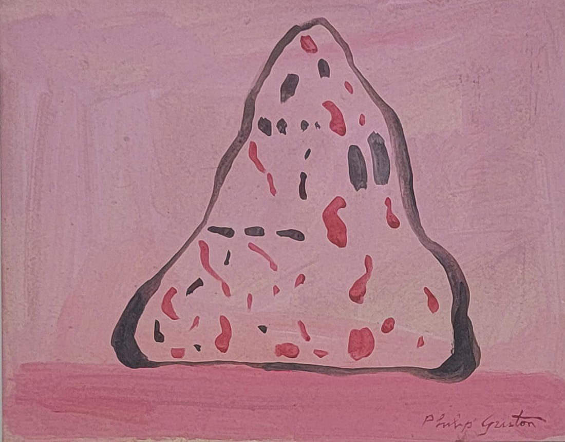 Philip Guston was a Canadian American painter, printmaker, muralist and draftsman. "Guston worked in - MJ Auction Gallery - Painting