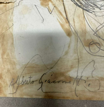 Portrait Sketch (Alberto Giacometti) - MJ Auction Gallery - Painting