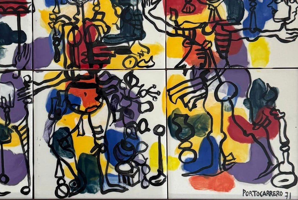 René Portocarrero was a Cuban visual artist known for paintings, murals, ceramics, and works on - MJ Auction Gallery - Painting