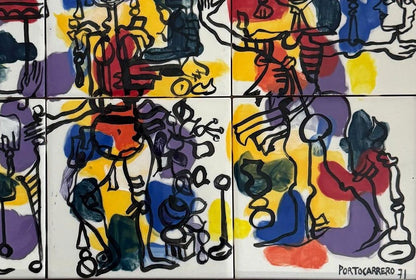 René Portocarrero was a Cuban visual artist known for paintings, murals, ceramics, and works on - MJ Auction Gallery - Painting