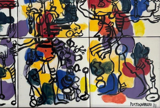 René Portocarrero was a Cuban visual artist known for paintings, murals, ceramics, and works on - MJ Auction Gallery - Painting