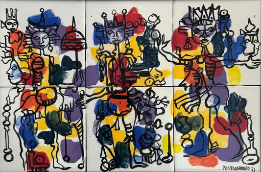 René Portocarrero was a Cuban visual artist known for paintings, murals, ceramics, and works on - MJ Auction Gallery - Painting