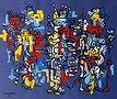 Rene Portocarrero,Born in the neighborhood of El Cerro, Havana, in 1912. He began painting from an - MJ Auction Gallery - Painting