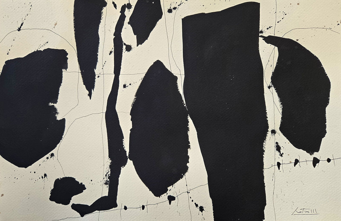 Robert Motherwell was an American abstract expressionist painter, printmaker, and editor of The Dada - MJ Auction Gallery - Painting