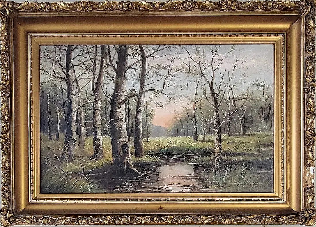 Robert William Wood was an American landscape painter. He was born in England, moved to the United - MJ Auction Gallery - Painting