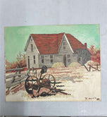 Rural Scene with Red Roof (TK Morris)