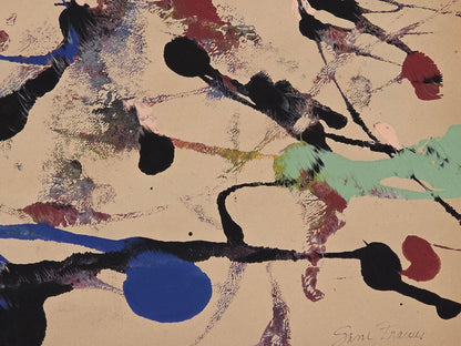 Sam Francis was born in San Mateo, California the son of Katherine Lewis Francis and Samuel - MJ Auction Gallery - Painting