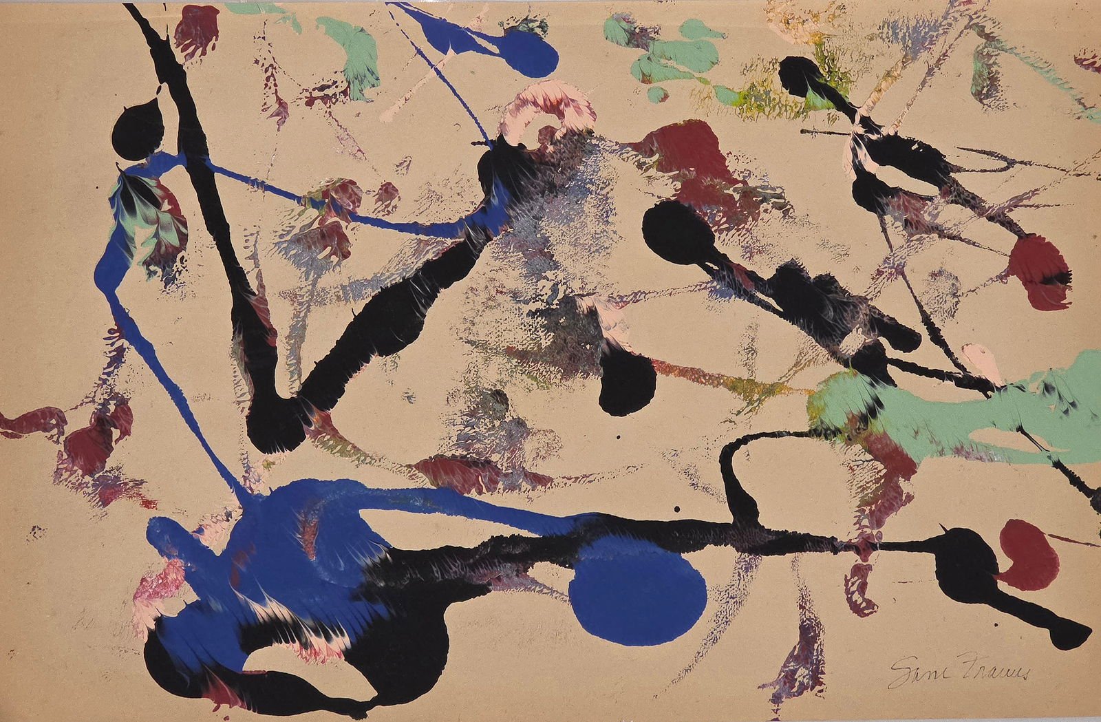 Sam Francis was born in San Mateo, California the son of Katherine Lewis Francis and Samuel - MJ Auction Gallery - Painting