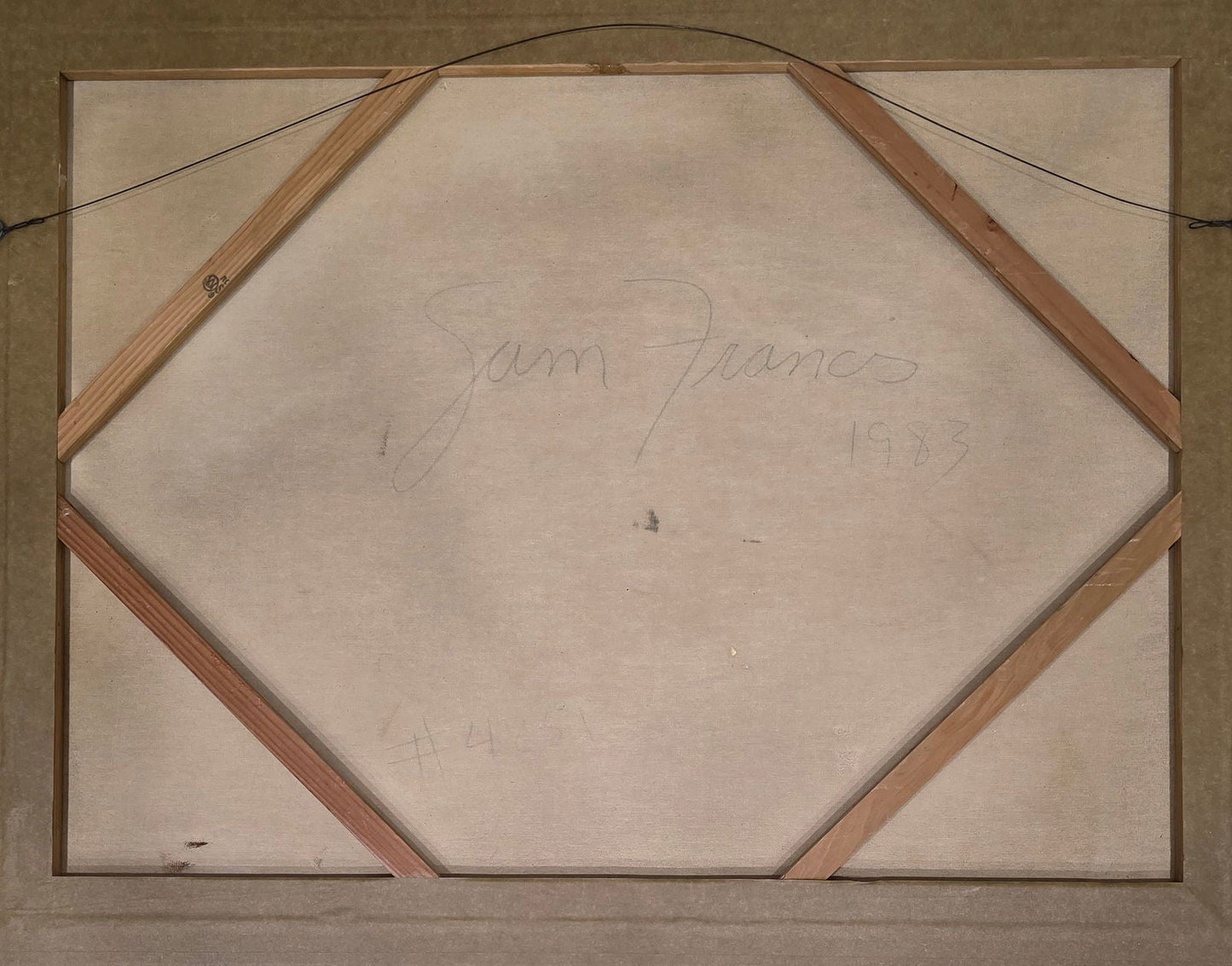 Sam Francis was born in San Mateo, California the son of Katherine Lewis Francis and Samuel Augustus - MJ Auction Gallery - Painting