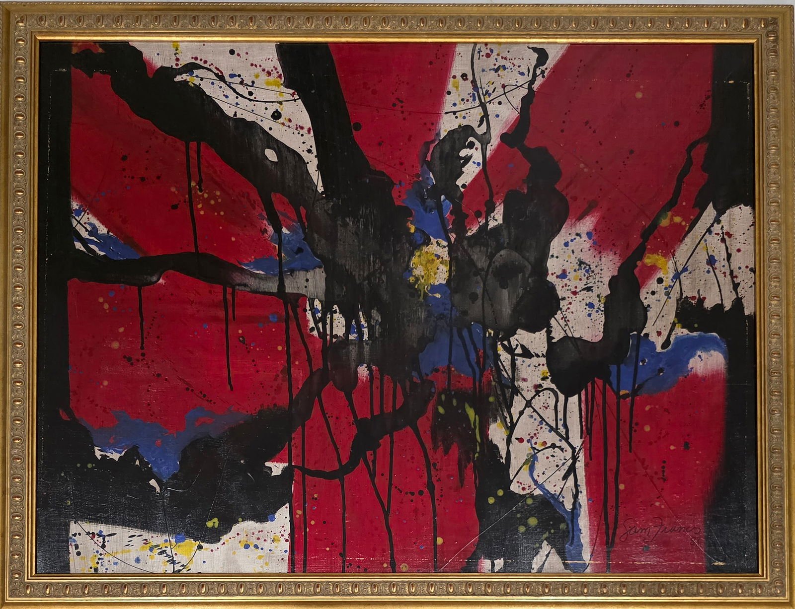 Sam Francis was born in San Mateo, California the son of Katherine Lewis Francis and Samuel Augustus - MJ Auction Gallery - Painting