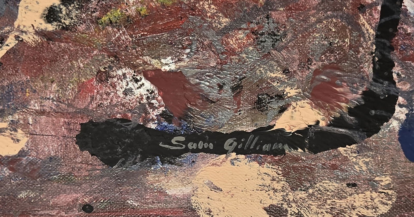 Sam Gilliam was an American abstract painter, sculptor, and arts educator. Born in Mississippi and r - MJ Auction Gallery - Painting