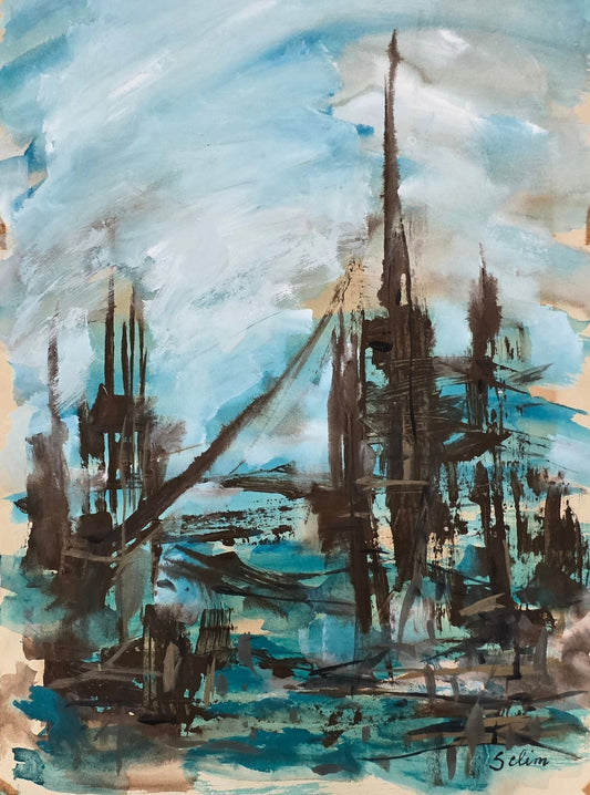 Selim Turan was born in 1915, in the neighbourhood of Ca?alo?lu in Istanbul, the son of Prof. Dr. - MJ Auction Gallery - Painting