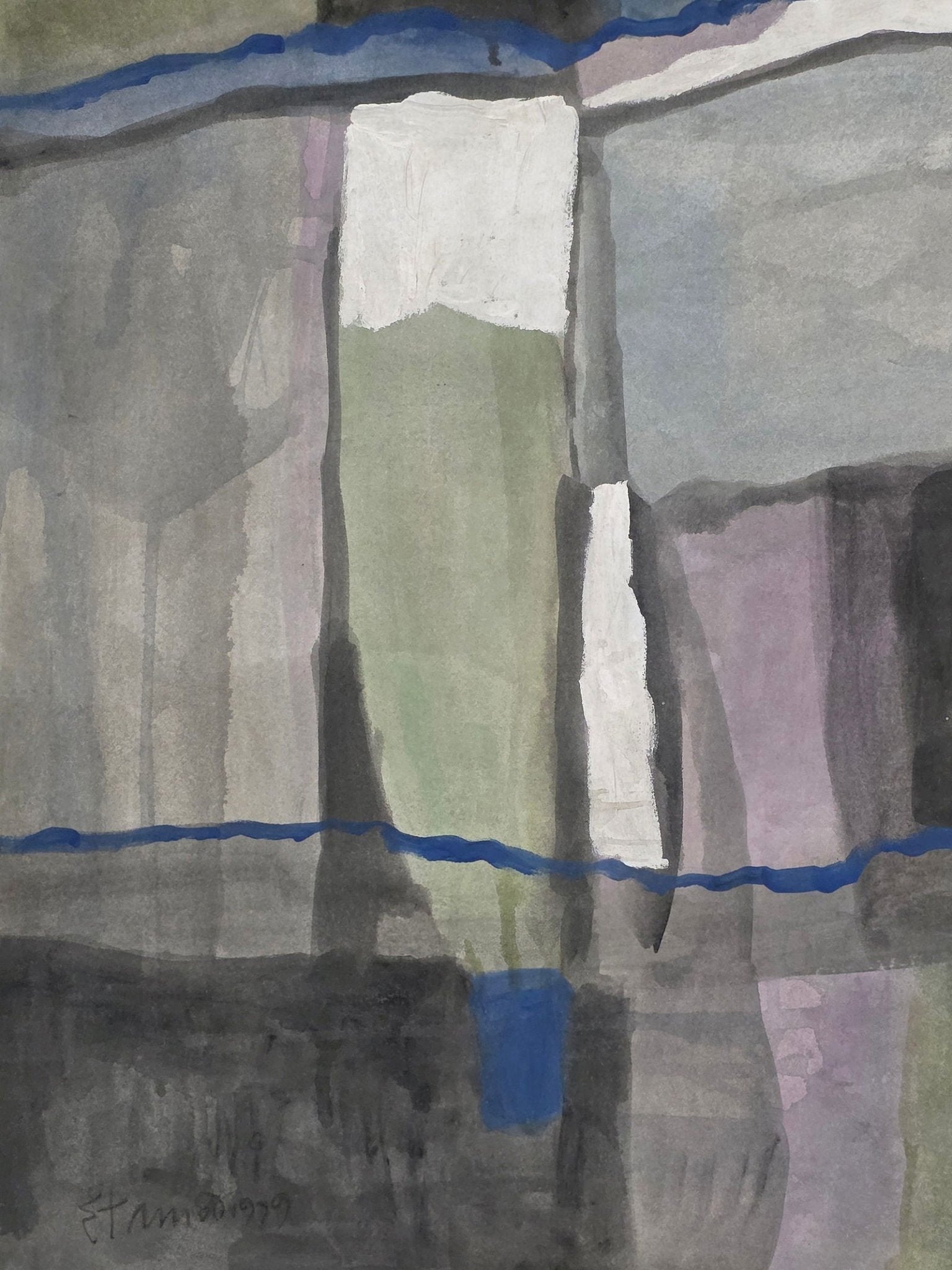 Theodoros Stamos was a Greek - American painter. He is one of the youngest painters of the original - MJ Auction Gallery - Painting