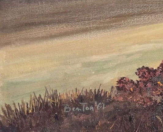 Thomas Hart Benton was an American painter, muralist, and printmaker. Along with Grant Wood and John - MJ Auction Gallery - Painting