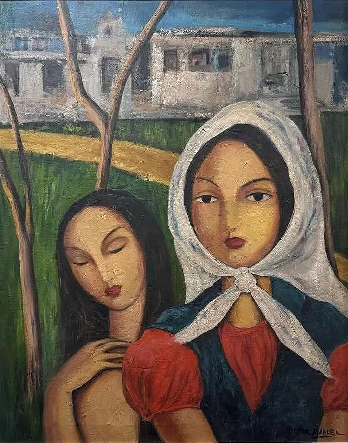 Víctor Manuel García Valdes was a Cuban painter. He was an early member of the "Vanguardia" - MJ Auction Gallery - Painting
