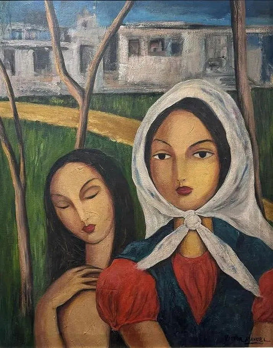Víctor Manuel García Valdes was a Cuban painter. He was an early member of the "Vanguardia" - MJ Auction Gallery - Painting