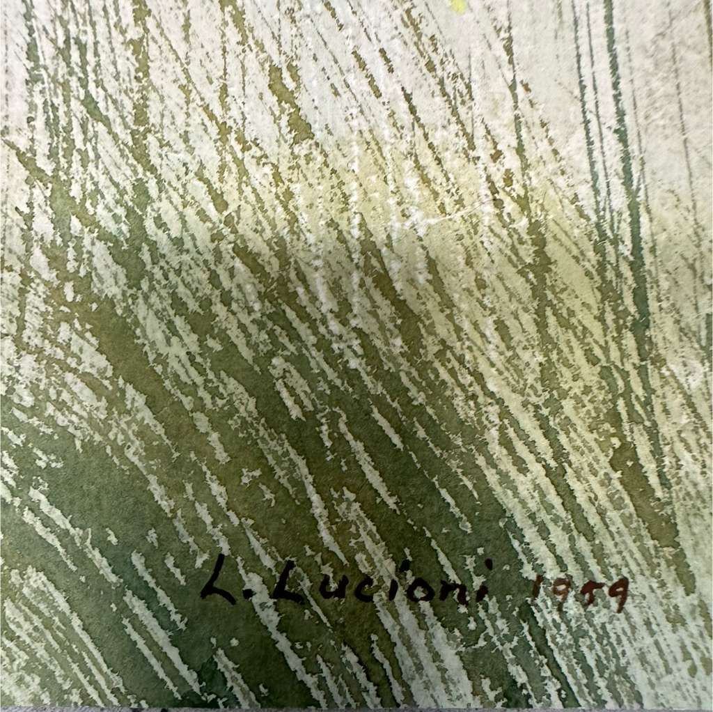 Watercolor Landscape (L. Lucioni) - MJ Auction Gallery - Painting
