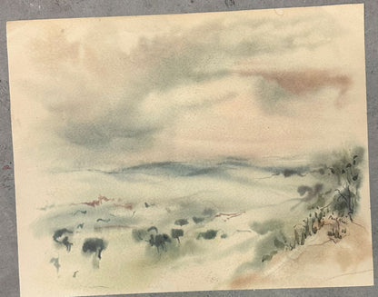 Watercolor Landscape (Paul Nash) - MJ Auction Gallery - Painting
