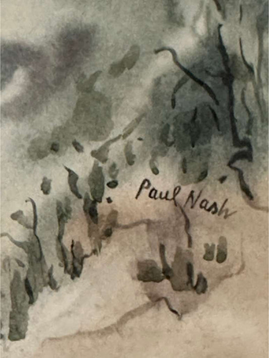 Watercolor Landscape (Paul Nash) - MJ Auction Gallery - Painting