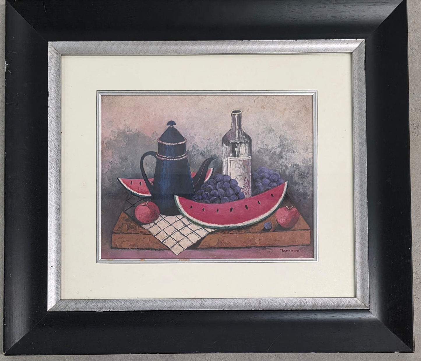 Watercolor Still Life with Watermelon (Rufino Tamayo) - MJ Auction Gallery - Painting