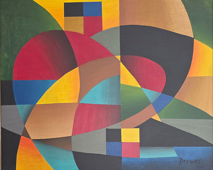 Werner Drewes was a painter, printmaker, and art teacher. Considered to be one of the founding fathe - MJ Auction Gallery - Painting