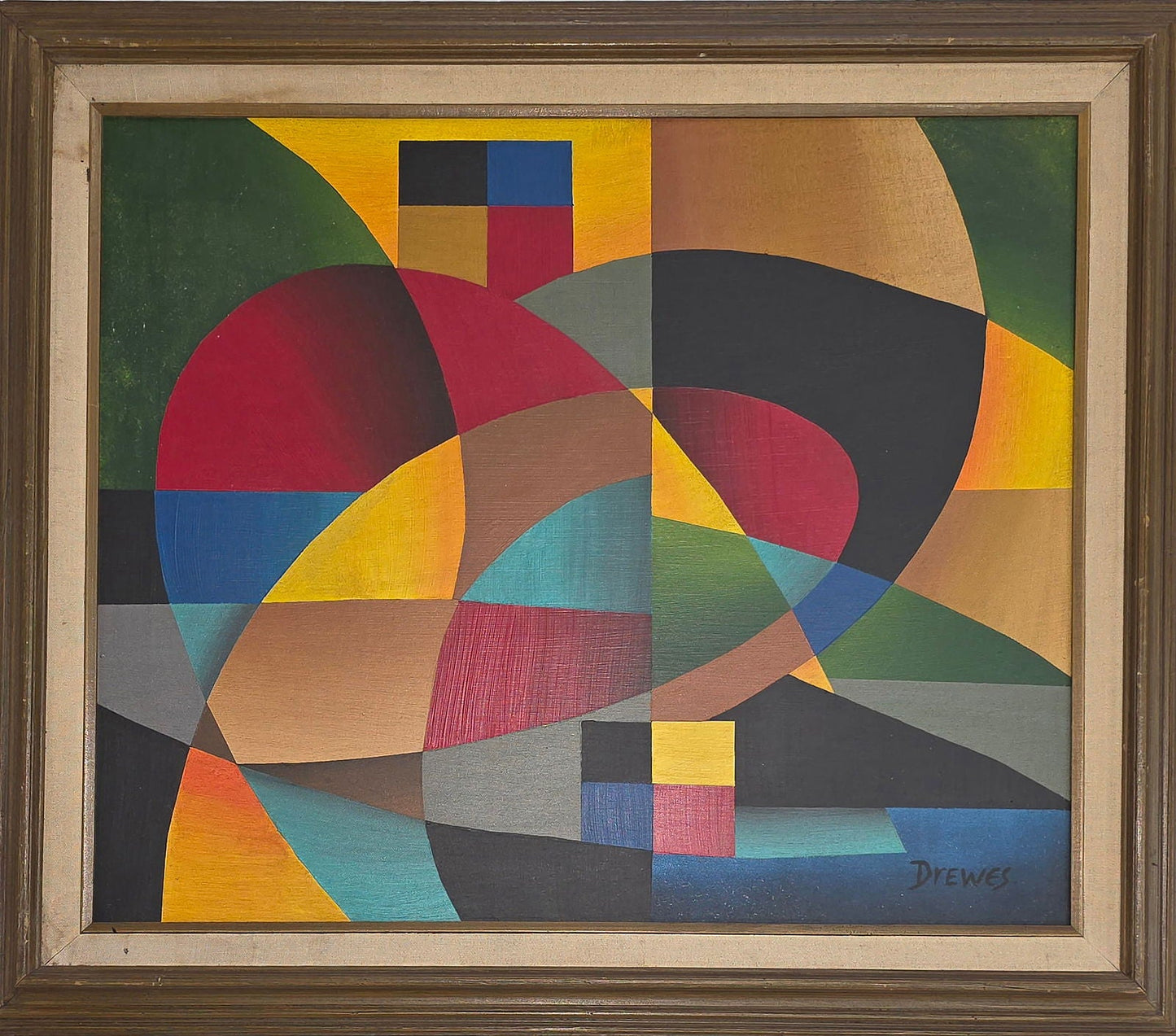 Werner Drewes was a painter, printmaker, and art teacher. Considered to be one of the founding fathe - MJ Auction Gallery - Painting