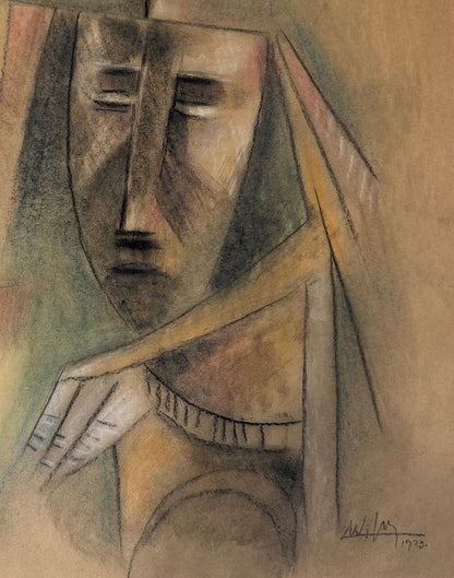 Wifredo Lam, was a Cuban artist who sought to portray and revive the enduring Afro - Cuban spirit and - MJ Auction Gallery - Painting