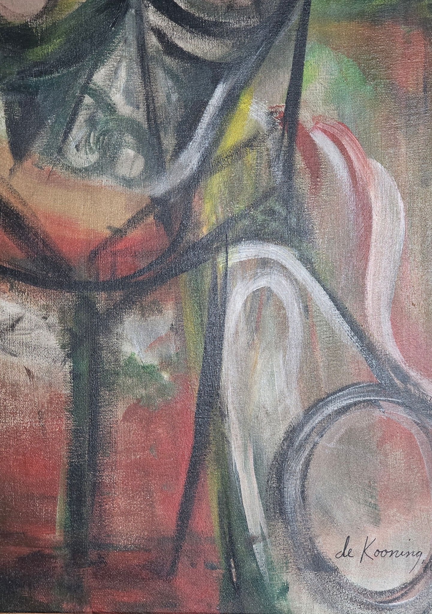 Willem de Kooning was a Dutch-American abstract expressionist artist. Born in Rotterdam, in the - MJ Auction Gallery - Painting