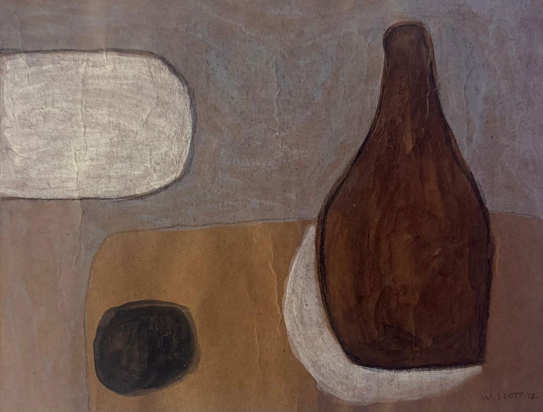 William Scott CBE RA was a prominent abstract painter from Northern Ireland, known for his themes of - MJ Auction Gallery - Painting