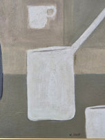 William Scott CBE RA was a prominent abstract painter from Northern Ireland, known for his themes of